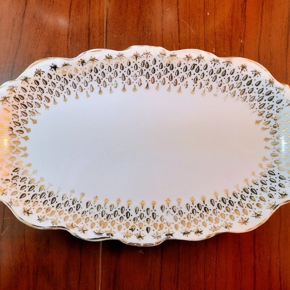 Antique Queen Anne 'Duchess Raindrops' Sugar Bowl & Saucer, Tray Bone China - Picture 3 of 8